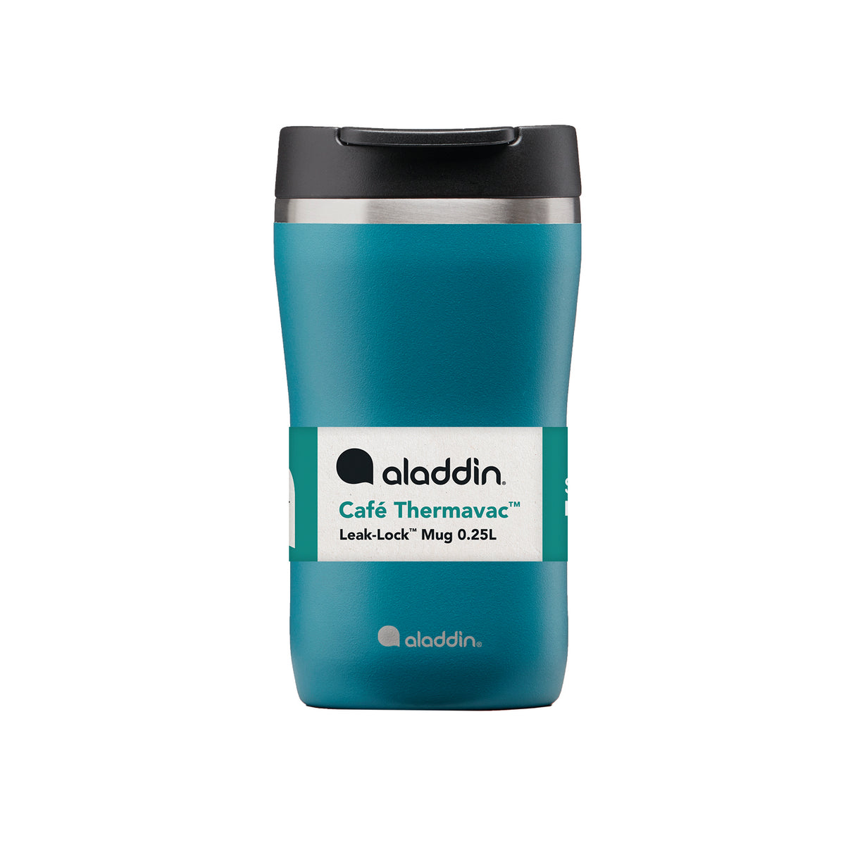 Aladdin Thermobecher Barista in Marine-Blau, 250 ml, mit Schraubverschluss und isolierender Wand für heiße Getränke.