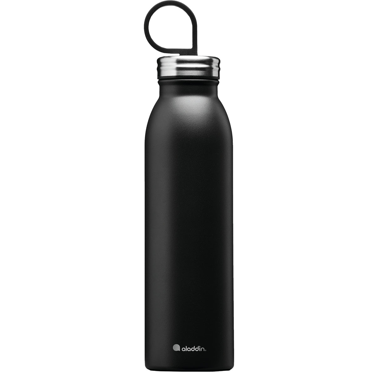 Schwarze ALADDIN Isolierflasche CHILLED, 550 ml, mit doppelwandiger Isolierung für kalte Getränke