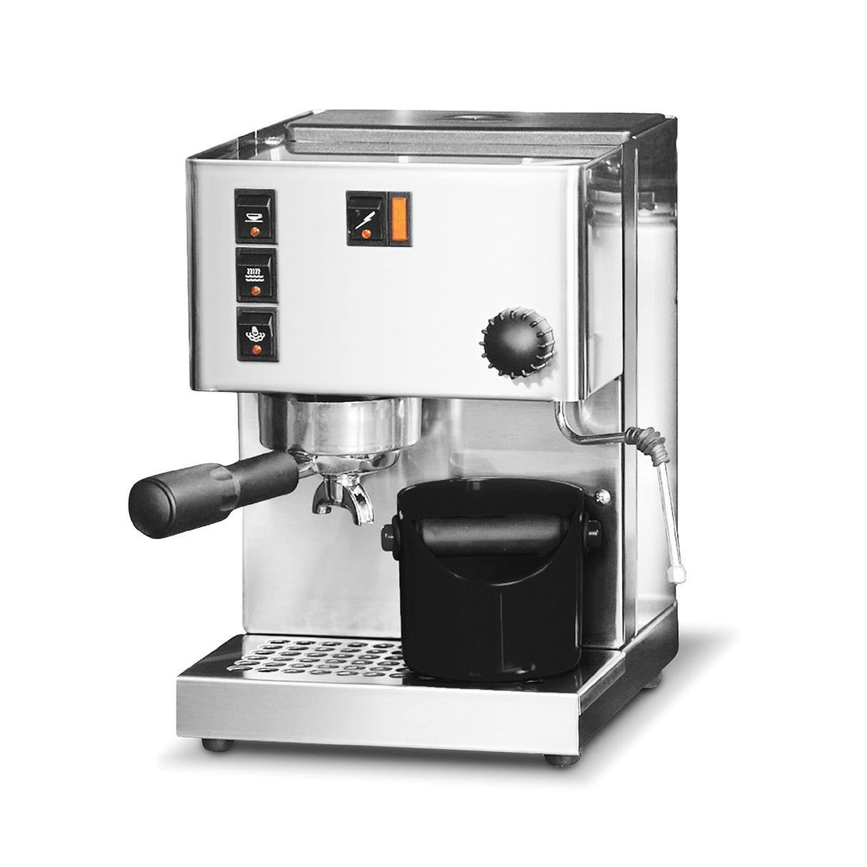 DREAMFARM Kaffeesatz-Behälter für Grindstein, aus langlebigem Material, mit Deckel und praktischer Form
