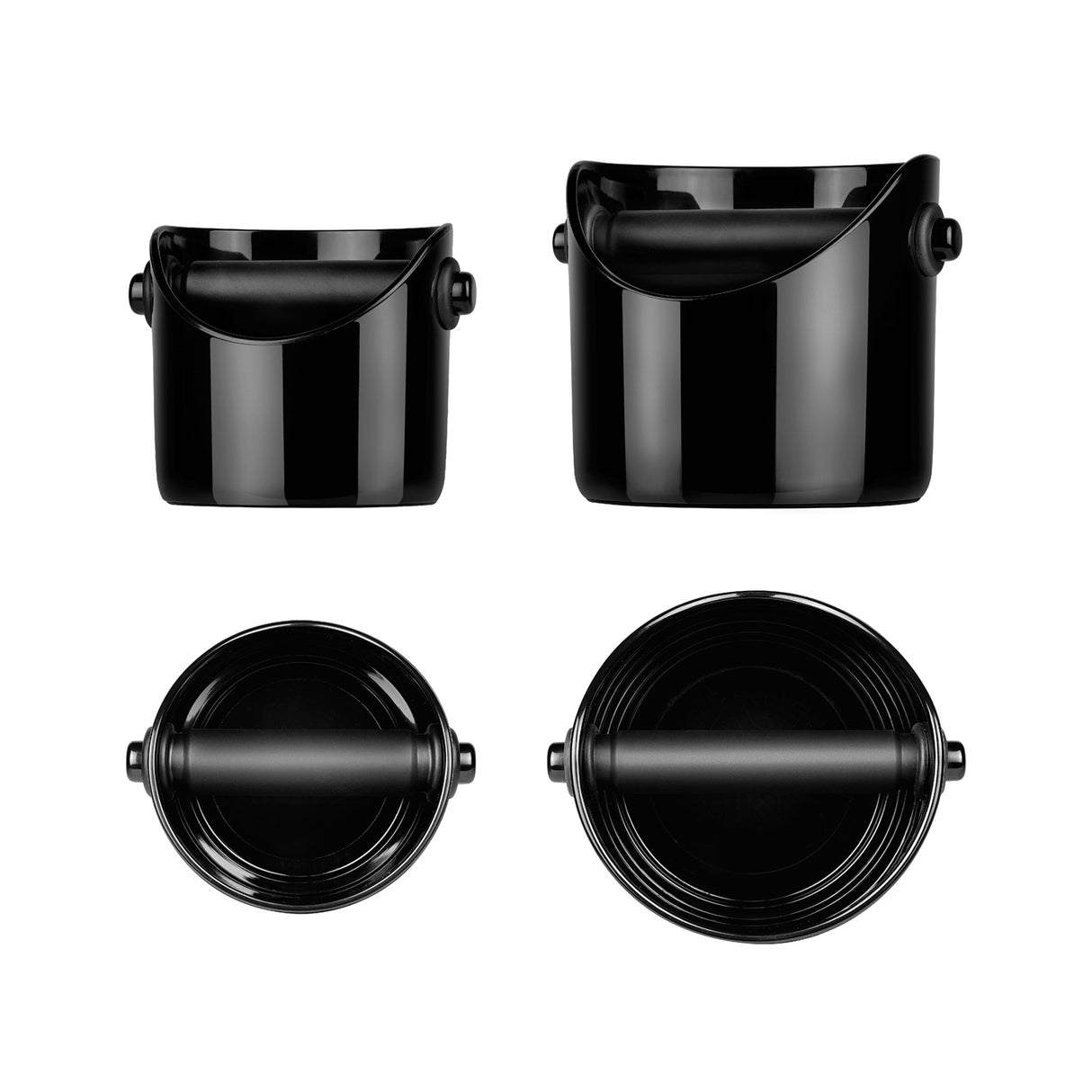 DREAMFARM Kaffeesatz-Behälter aus Kunststoff, ideal zur Aufbewahrung von Kaffeesatz, mit Deckel und praktischem Design
