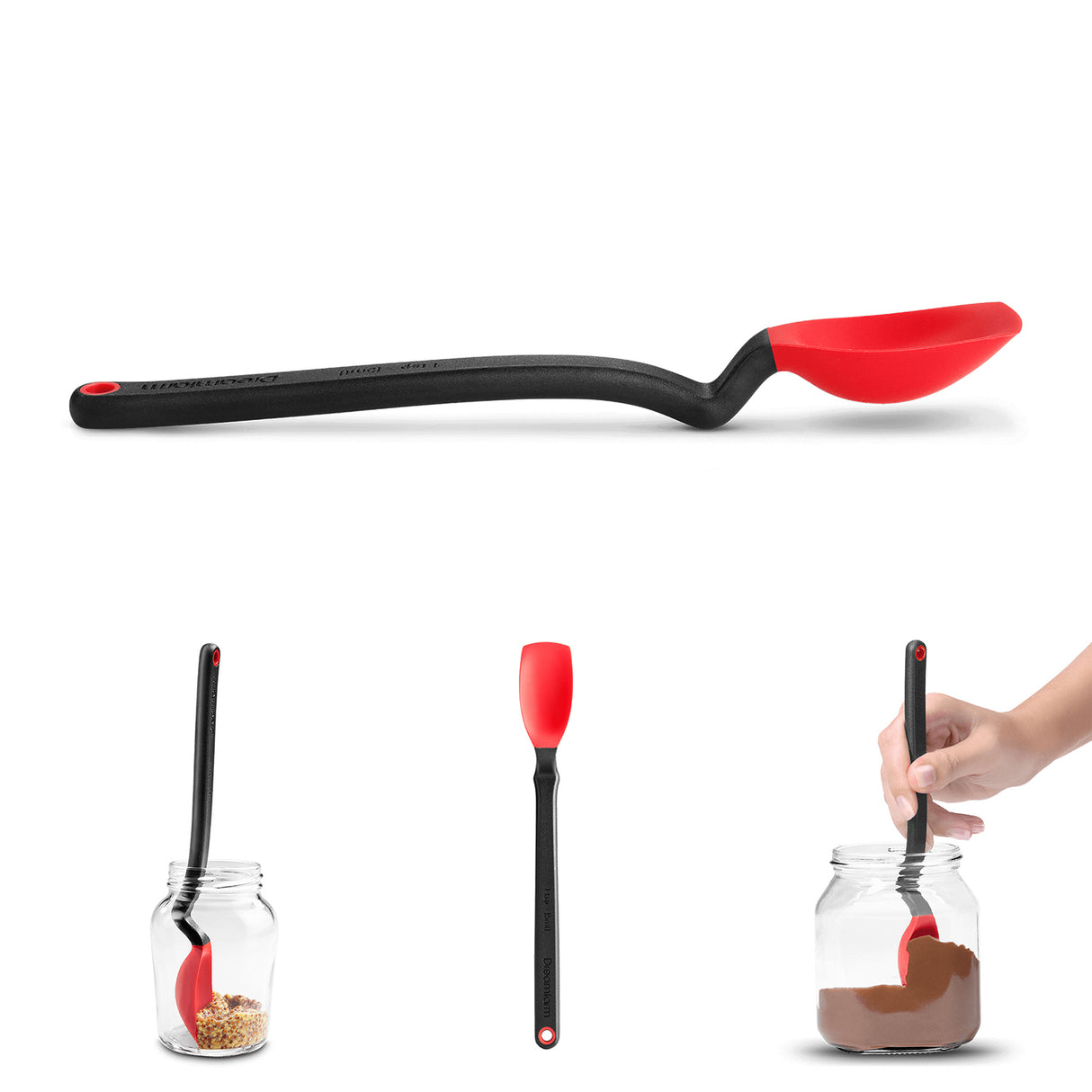 Kochlöffel von DREAMFARM, kleiner Mini-Suppenlöffel aus Holz für Suppen und Eintöpfe, handgefertigt und langlebig