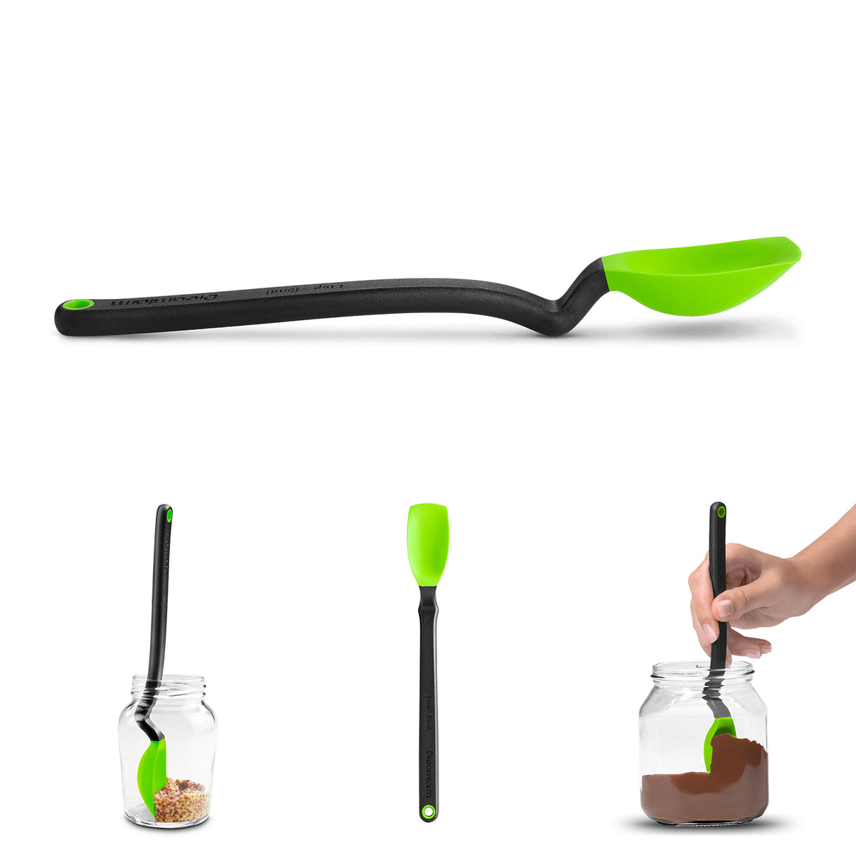 Kochlöffel von DREAMFARM, kleiner Mini-Suppenlöffel aus Edelstahl, ideal zum Servieren und Kochen.