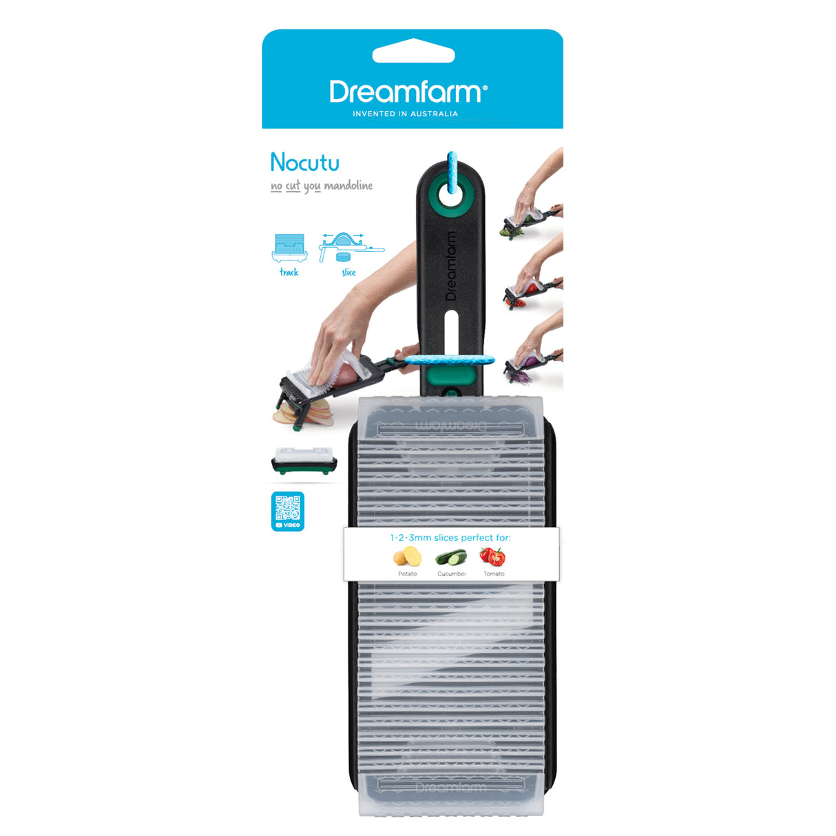 Nocutu Hobel von Dreamfarm, handliches Küchenwerkzeug aus Edelstahl für präzises Schneiden und Zerkleinern.