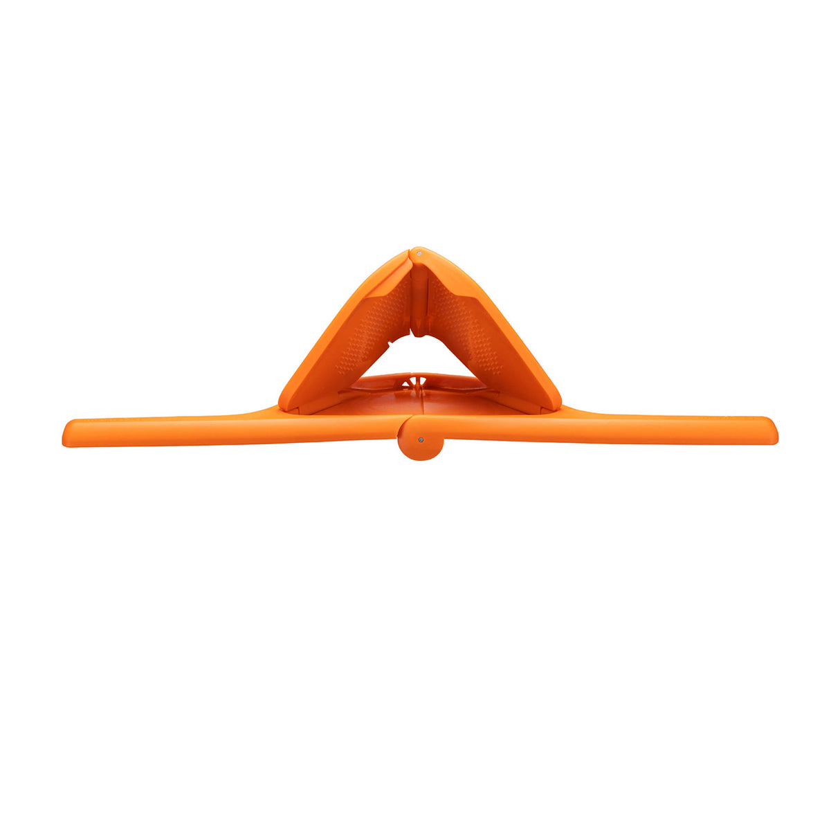 DREAMFARM Orangenpresse FLUICER aus Edelstahl zum frischen Auspressen von Orangen, mit handlicher Kurbel.