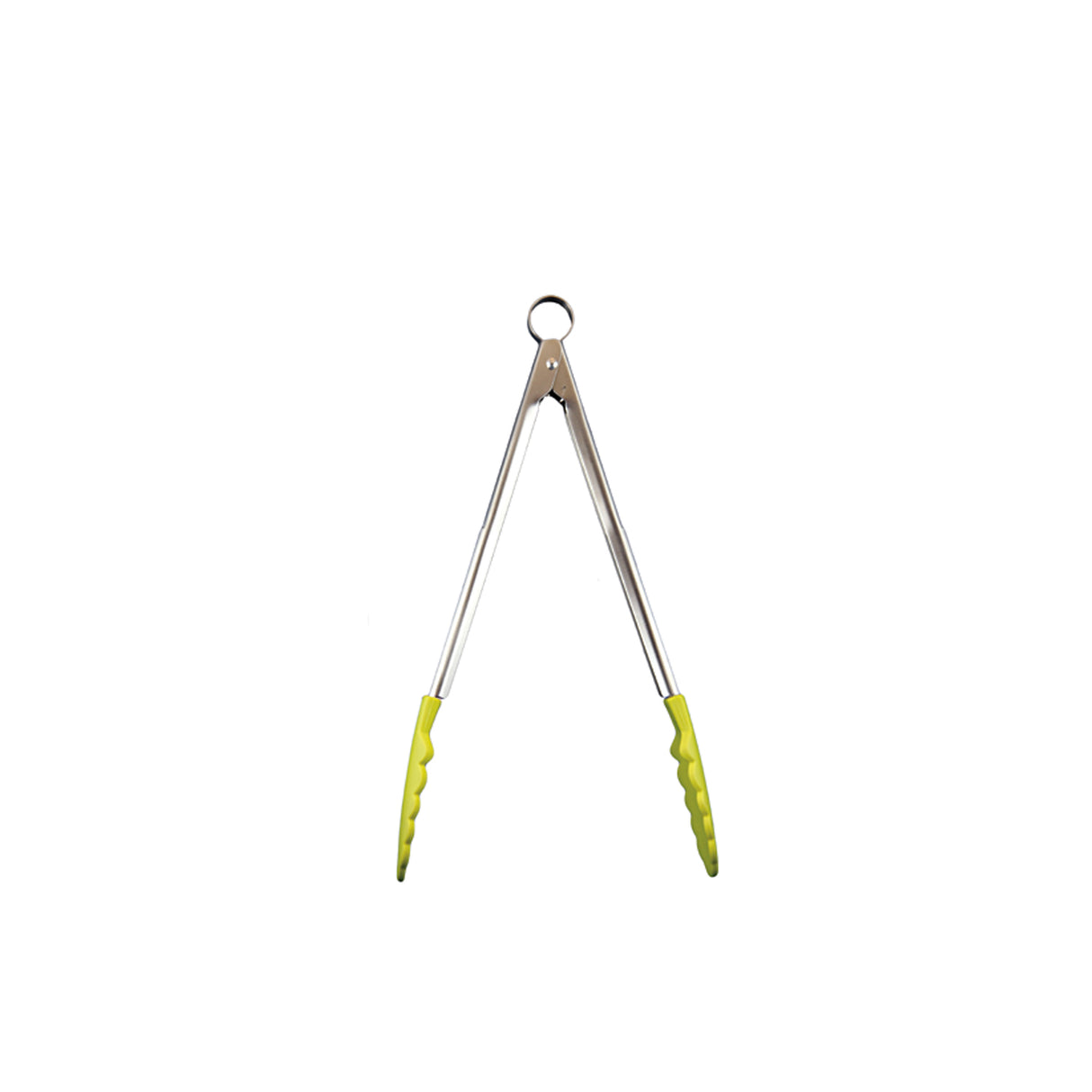 Grüne Edelstahl-Küchenzange mit Antihaft-Silikonenden, 24 cm, von CUISIPRO für bequemes Kochen und Servieren