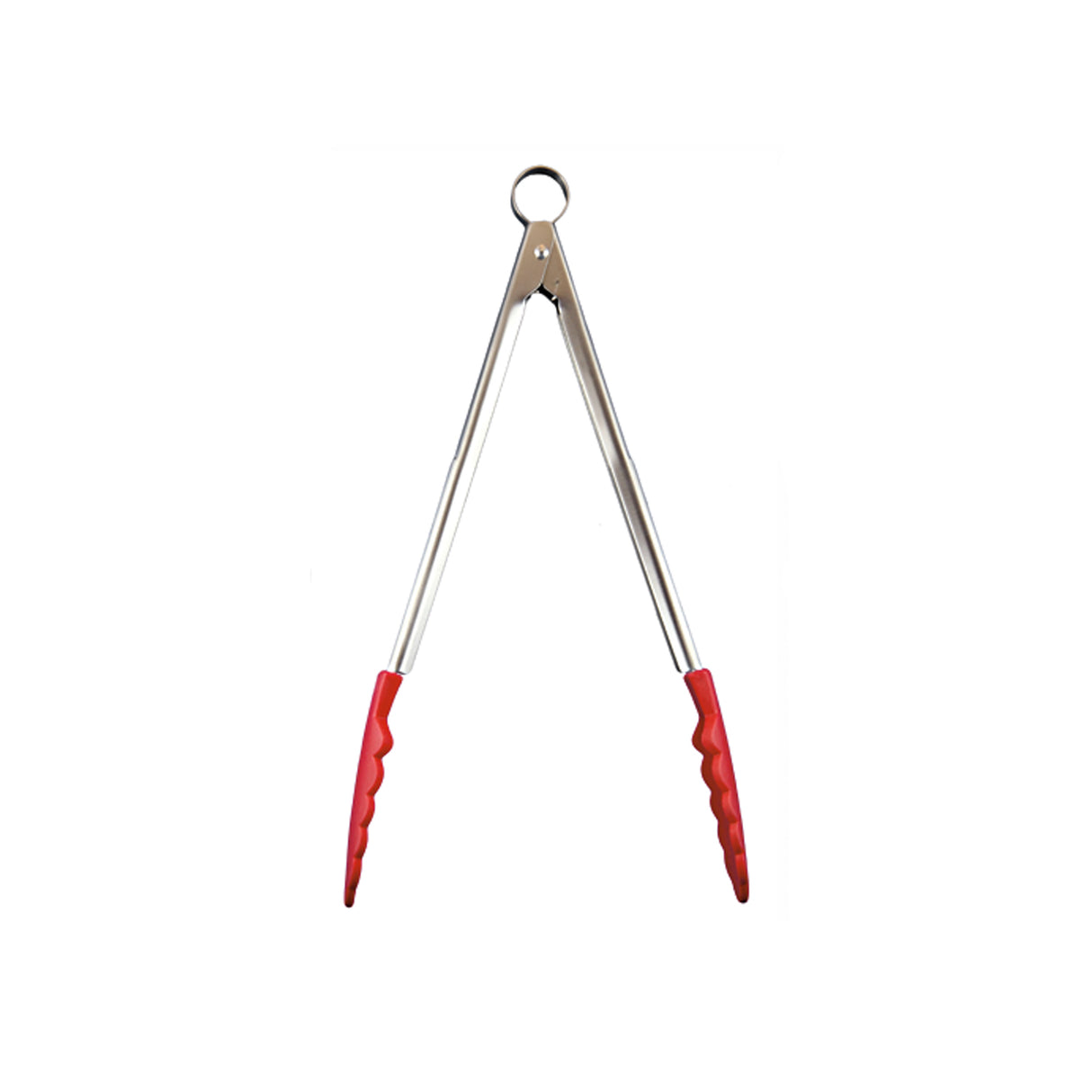 Rote Küchenzange von CUISIPRO mit Antihaft-Silikonenden, 30 cm lang, zum Wenden und Servieren in der Küche