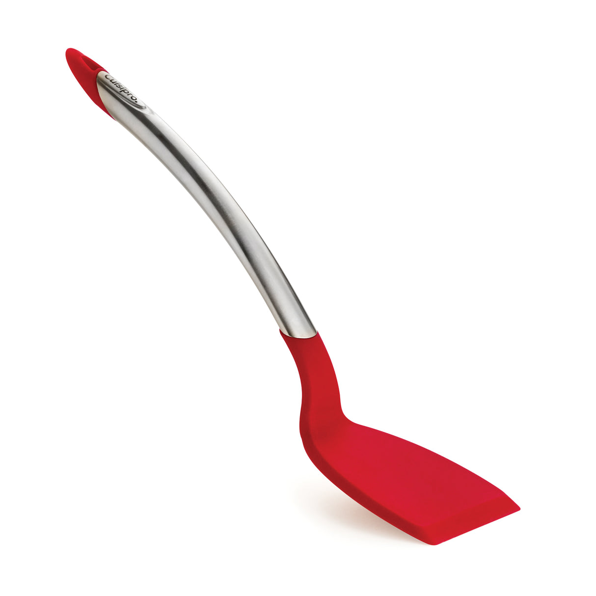 Eleganter CUISIPRO Pfannenwender aus satiniertem Edelstahl, 32cm, in 3 Farben sichtbar in der Abbildung