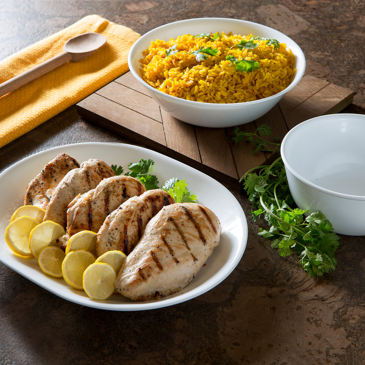 Corelle Servierplatte Winter Frost, 31 cm mit winterlichem Frostmuster, ideal für Servieren und Präsentation.
