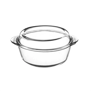 Runde Mason Cash Auflaufform mit Deckel, 3 Liter, 2. Wahl, klassische Keramik, ideal für Backen und Aufbewahrung