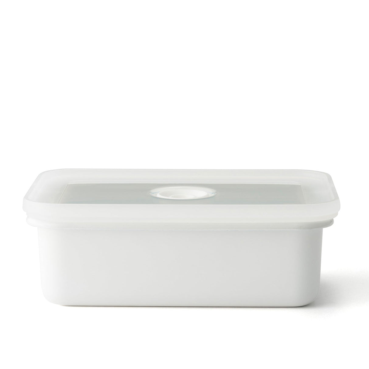 Vakuum-Emaille-Frischhaltedose von HoneyWare, flach, mittelgroß, langlebig, ideal für Lebensmittelaufbewahrung
