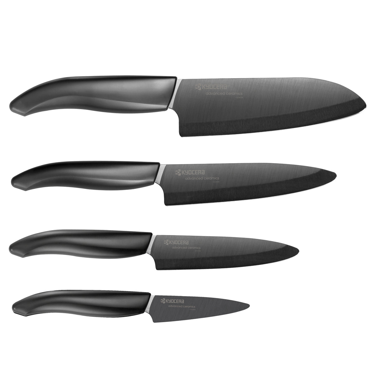 Kyocera Bambus-Messerblock mit 4 Messern, 2. Wahl, Verpackung beschädigt, langlebiges Küchenmesser-Set