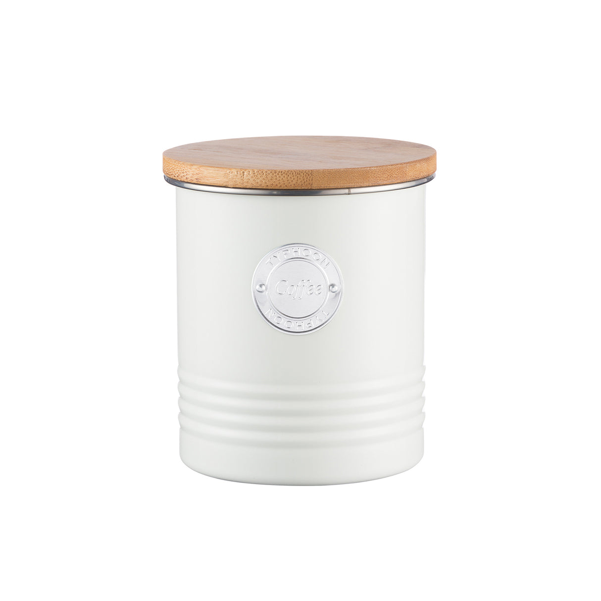 Typhoon Living Collection Vorratsbehälter für Kaffee, 1 Liter, pastellcreme, mit transparentem Deckel, stilvoll und funktional