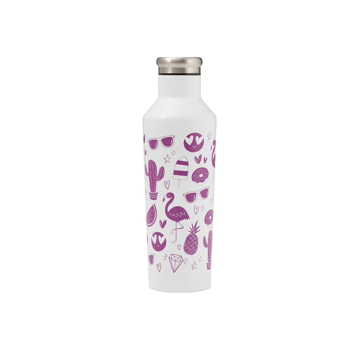 Bunte PURE Farbwechselflasche von Typhoon mit Emoji-Design, 800 ml Fassungsvermögen, aus Kunststoff, zeigt farbwechselnde Oberfläche