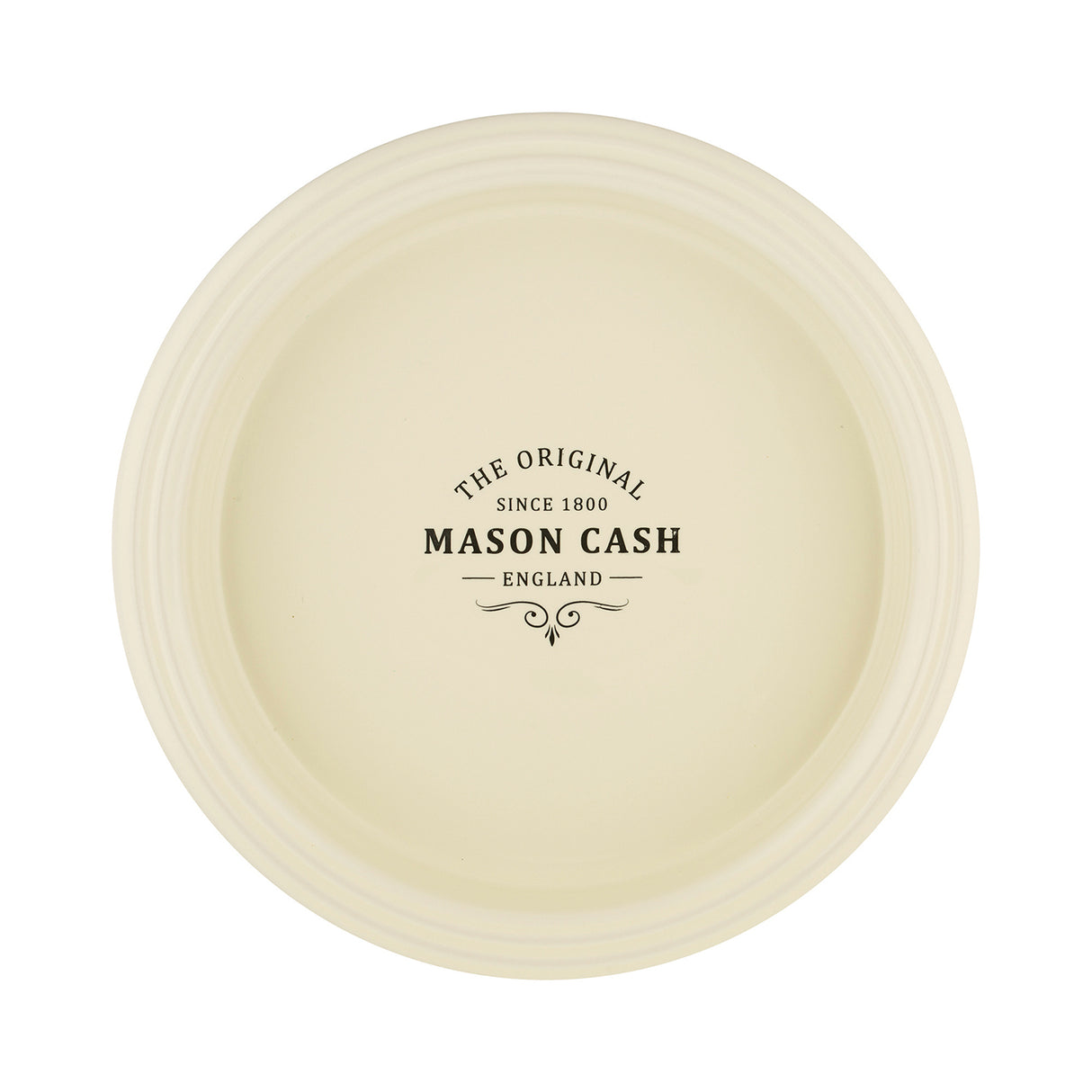 Mason Cash Heritage Pie-Form, 1,4 L, aus Keramik, rechteckige Backform für Kuchen und Tartes, weiß mit traditionellem Design