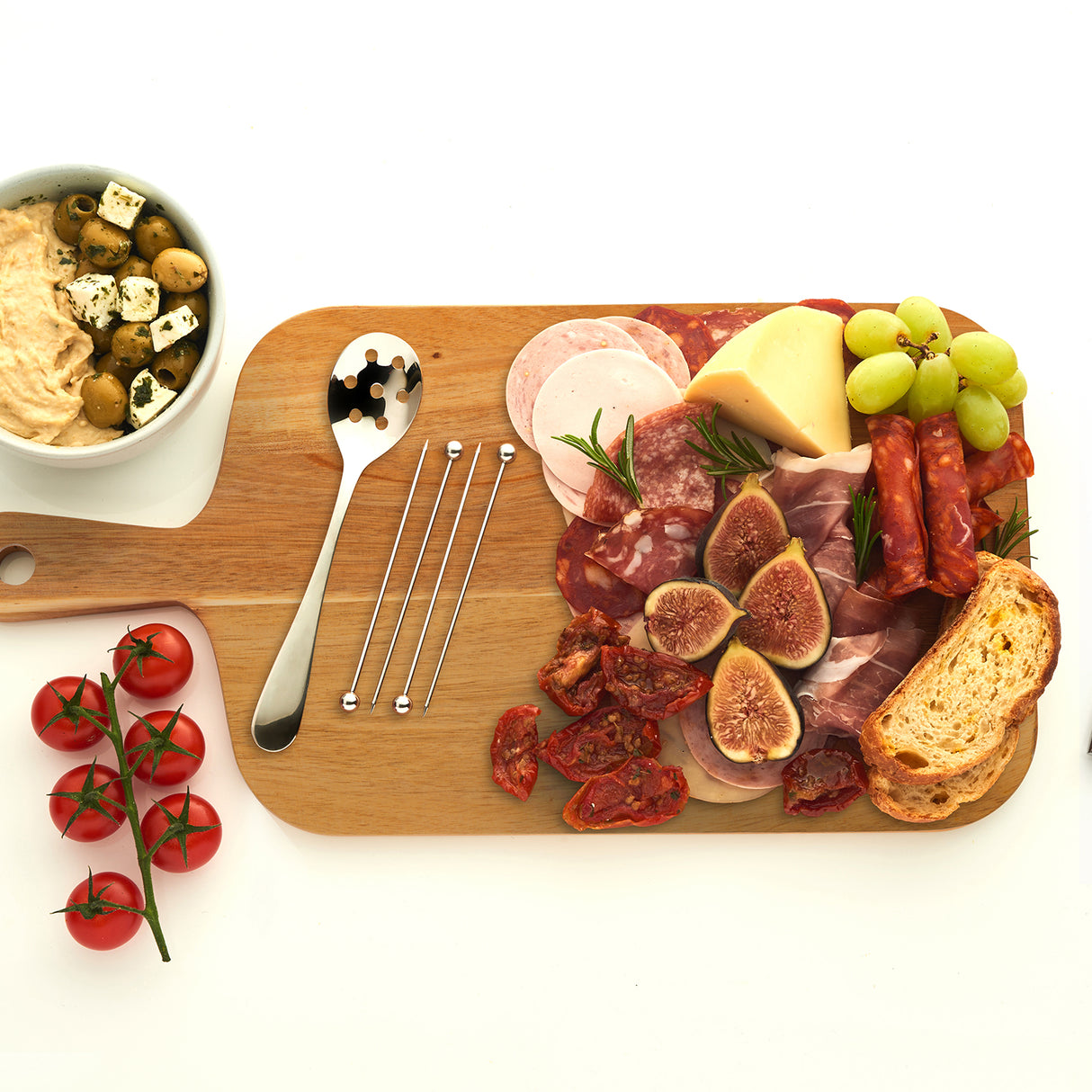 Viners Anti Pasti Servier-Set mit verschiedenen kleinen Schalen und Platten aus Keramik für antipasti und Vorspeisen.