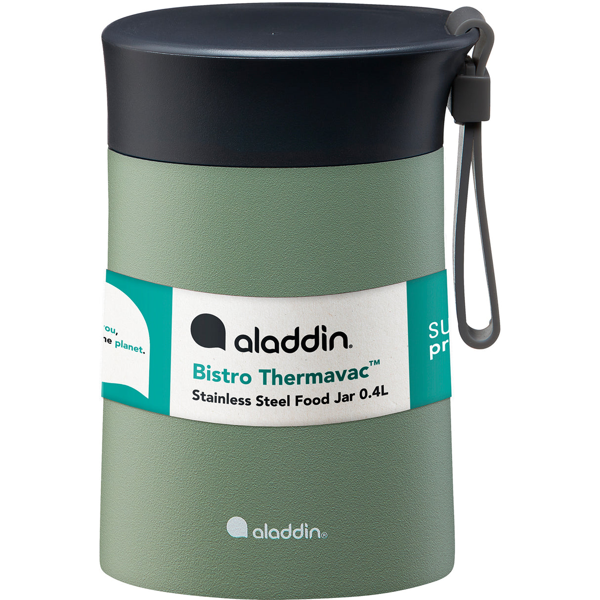 Aladdin Bistro Lunch-Thermobecher, 400ml, in 5 Farben, isolierter Edelstahlbecher mit Deckel, für heiße und kalte Getränke