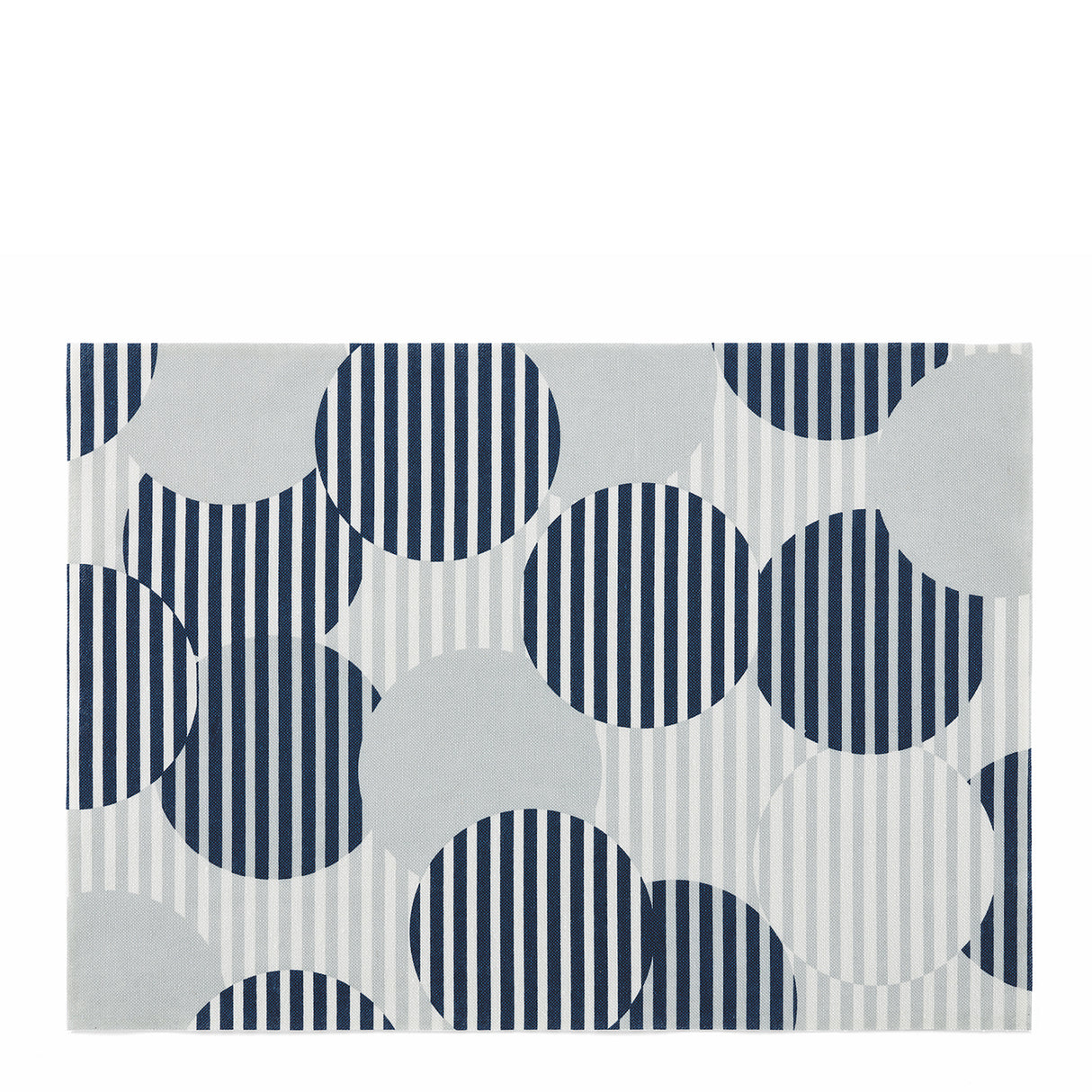 Blaues Tischset mit Polka Dot Muster und Lotoseffekt, DAY DRAP 2er Set, elegante Dekoration für den Esstisch