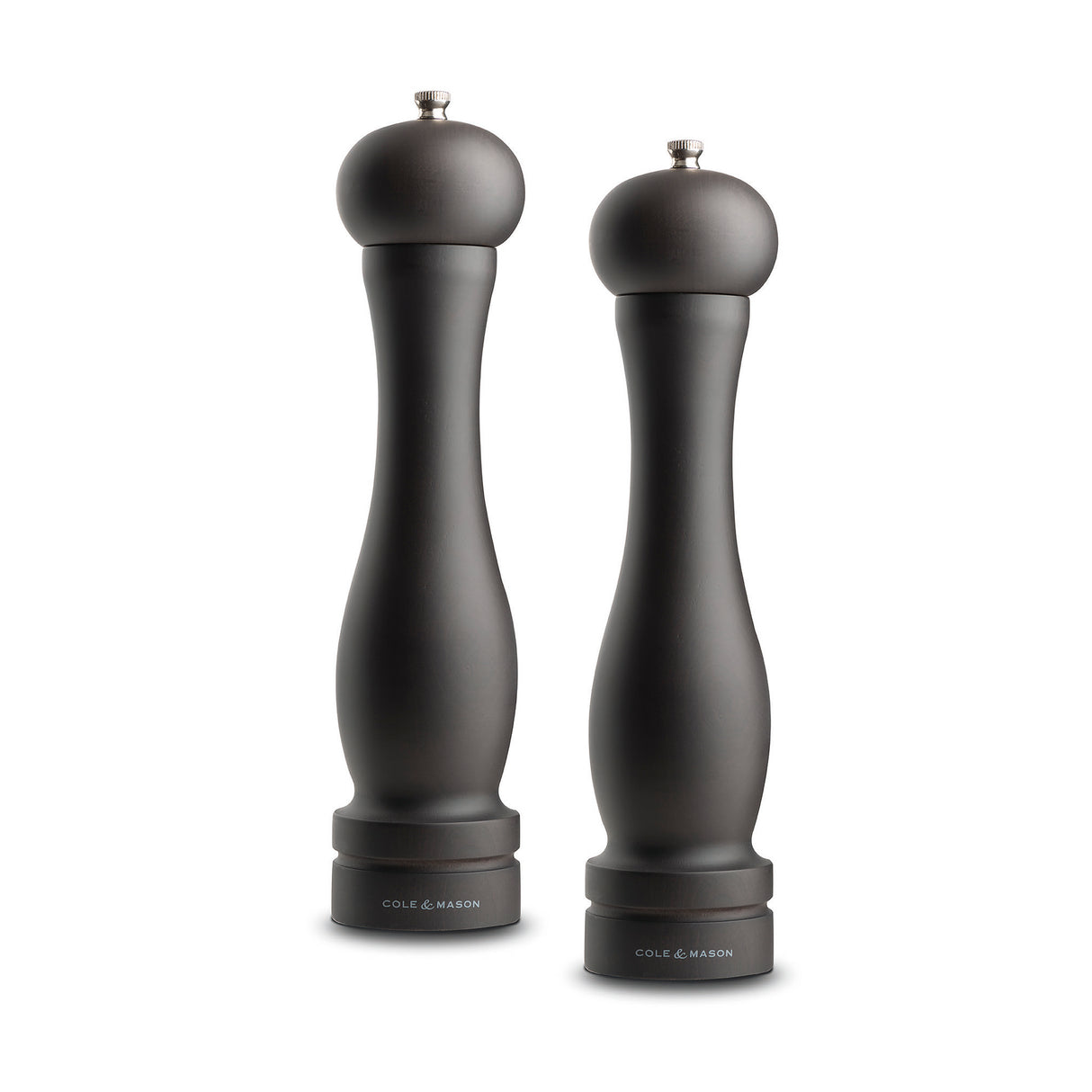 Manuelle Salzmühle Cole & Mason CAPSTAN aus Buchenholz, 31,5 cm, mit robustem Mahlwerk für frischen Salzgeschmack