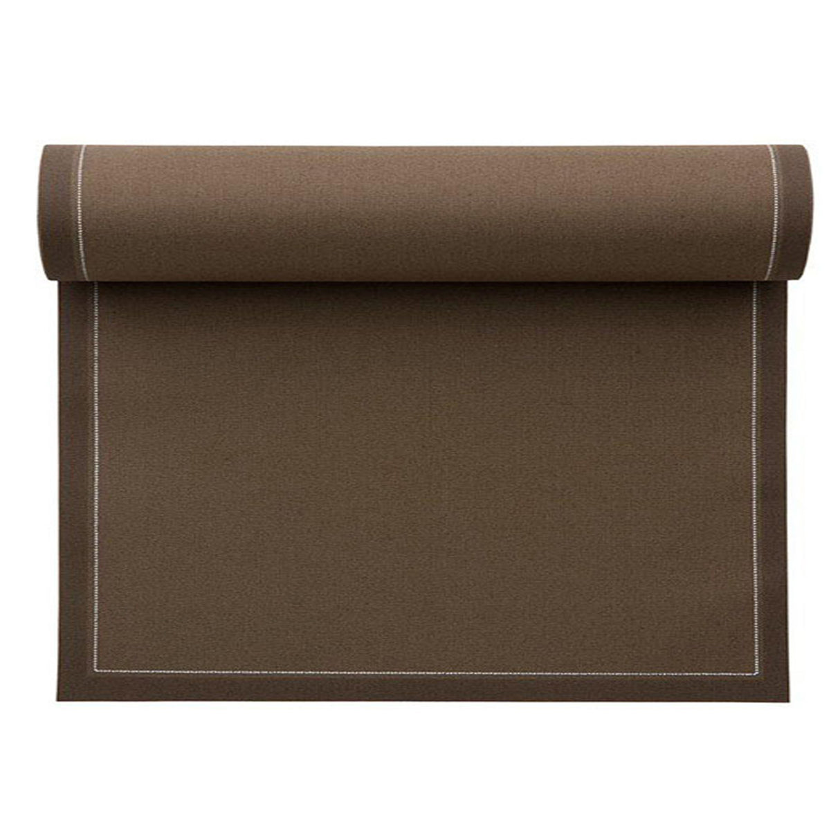 Taupe Servietten und Tischset von MY DRAP, in 4 Varianten, aus weichem Stoff, perfekt für elegante Esstische.