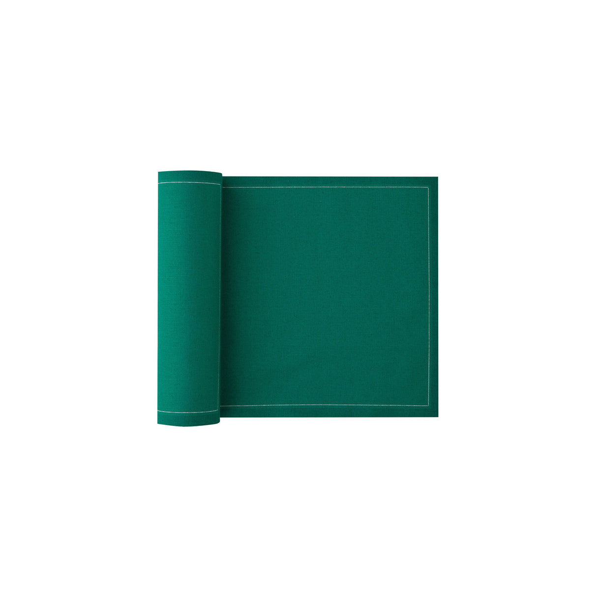 Servietten und Tischset in Caribbean Green von MY DRAP, vier Varianten, detailreiche Textur und frisches Design sichtbar