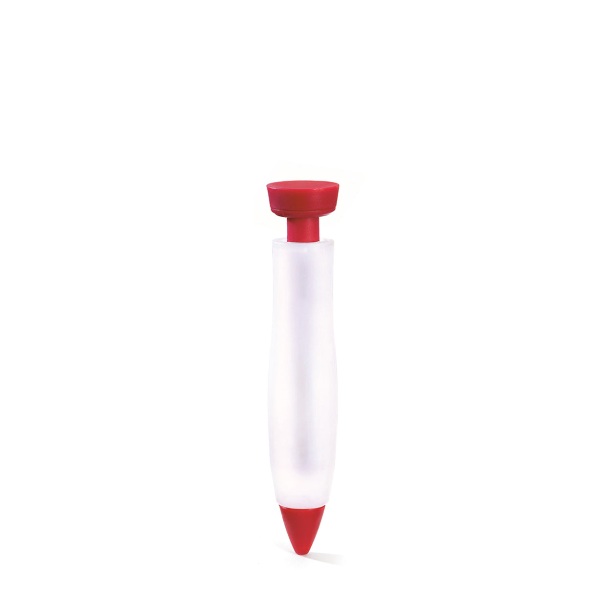 CUISIPRO Dekorierstift in Rot und Weiß, zum kreativen Verzieren von Lebensmitteln und Backwaren, mit feiner Spitze.