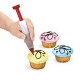 Roter und weißer CUISIPRO Dekorierstift zum kreativen Verzieren von Lebensmitteln, Kuchendeckern und Backwaren.