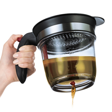 Fett-Trenner CUISIPRO EASY DRIP aus Acryl mit transparentem Design, ideal zum Trennen von Fett in der Küche