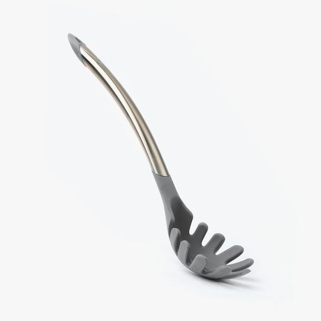 CUISIPRO Spaghetti-Heber in Grau, 30,8 cm, elegantes Küchenwerkzeug zum Servieren von Spaghetti, modernes Design
