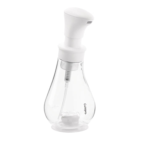 CUISIPRO Seifenschaumspender aus Chrom, 39 cm hoch, elegantes Design für Seifenschaum in Badezimmer oder Küche