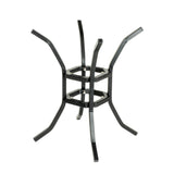 Schwarzer Lodge Grill aus robustem Metall mit Holzkohle- oder Gasbrenner, ideal für Outdoor-Grillabende.