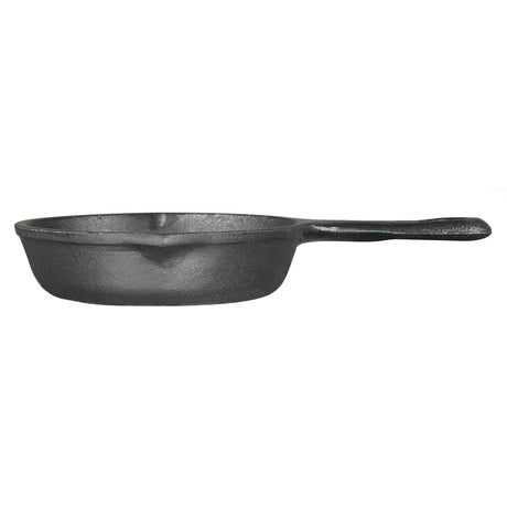 Schwarze Gusseiserne Pfanne von LODGE, Classic-Serie, mit Griff, ideal zum Braten und Kochen in der Küche