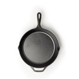 Schwarze Gusseiserne Pfanne von LODGE, Classic-Serie, robustes Kochgeschirr, ideal für Braten und Anbraten