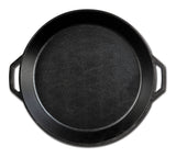 Schwarze Lodge Gusseiserne Pfanne Classic, langlebige Pfanne für Braten und Kochen, mit Griff, auf Herd gestellt