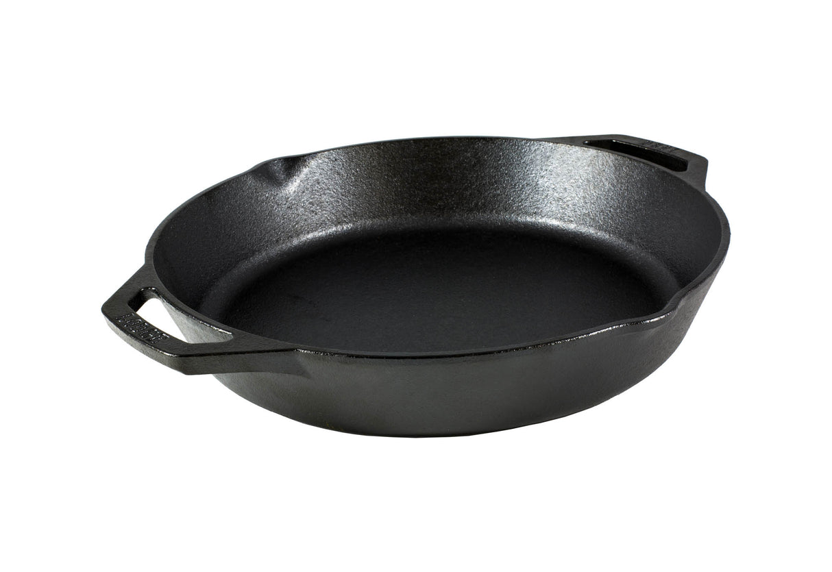 Schwarze Gusseiserne Pfanne von LODGE, Classic-Serie, robuste und langlebige Kochpfanne für vielseitige Anwendungen