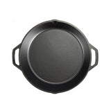 Schwarze, gusseiserne Pfanne von LODGE, Classic-Design, robuste Kochpfanne für vielseitigen Einsatz in der Küche