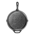 Schwarze Lodge Gusseiserne Pfanne Classic mit langer Grifffläche, ideal zum Braten und Kochen in der Küche.