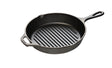 Schwarze Lodge Grillpfanne Classic mit Durchmesser 25,4 cm, aus langlebigem Gusseisen, für perfekte Grillgerichte auf dem Herd oder im Ofen.