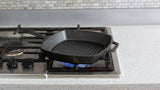 Schwarze Lodge Grillpfanne, quadratisch, Classic-Serie, mit Griff, Durchmesser 26 cm, für Grillgerichte und Braten