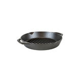 Schwarze Lodge Doppelgriff Grillpfanne aus Gusseisen, Classic-Design, ideal zum Grillen und Braten.