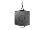 Lodge Grillpfanne quadratisch, 30x30 cm, schwarze Lock-Edition, aus Gusseisen für Grill und Braten
