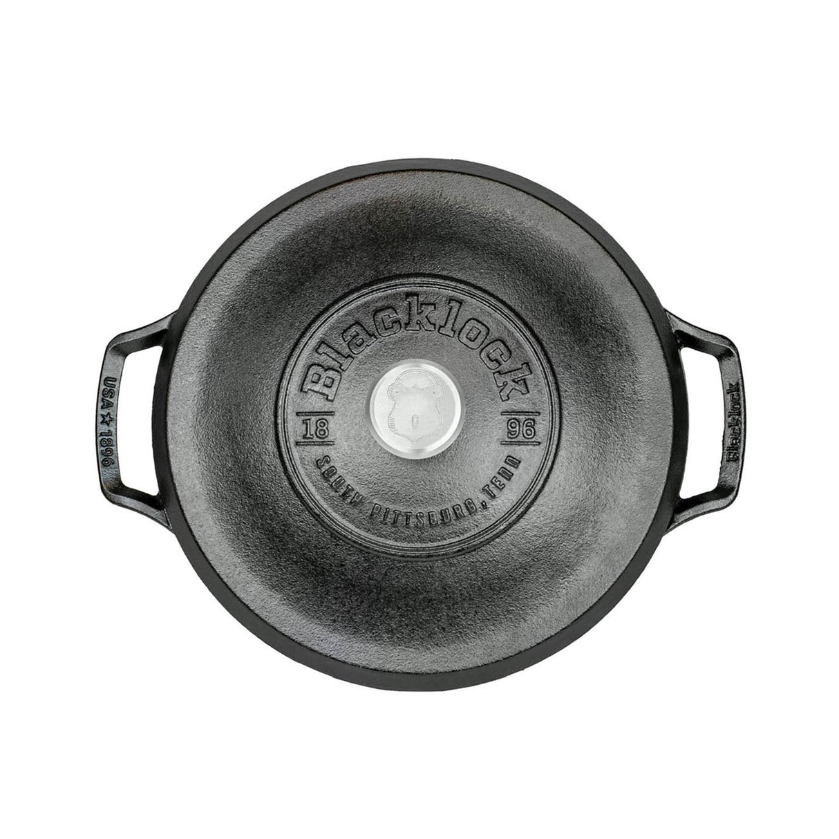 Schwarze Lodge Pfanne Black Lock, 5,2 Liter, aus Gusseisen, mit Holzgriff, für vielseitiges Kochen und Braten