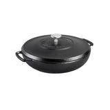 Lodge Bräter Black Lock in Schwarz, 3,8 l, robuste gusseiserne Pfanne für ofen- und herdgebrauch