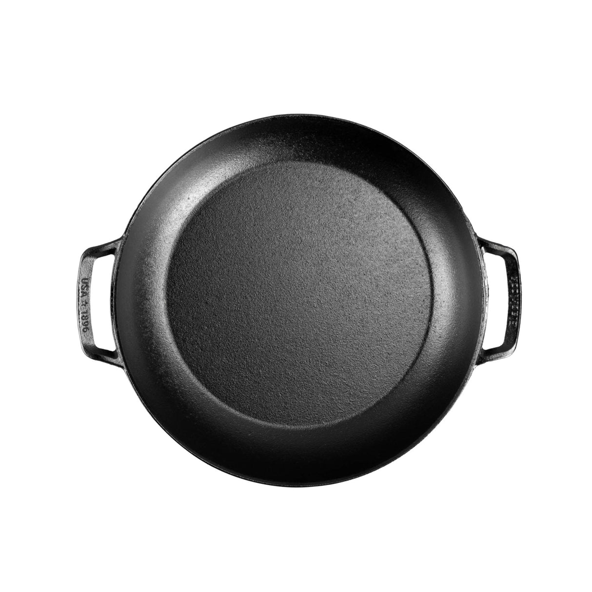 Lodge Bräter Black Lock aus Gusseisen, schwarz, 3,8 Liter, für Ofen und Herd, robuste Kochpfanne mit Deckel