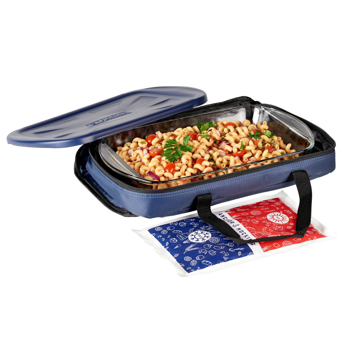 Anchor Hocking Auflaufform Set aus Glas, 3 Liter, rechteckige Backform für Aufläufe und Braten