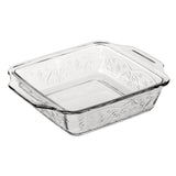 ANCHOR HOCKING Auflaufform Laurel embossed, 2,8 L, stilvolle Backform mit dekoriertem Muster, ideal für Aufläufe und Ofengerichte