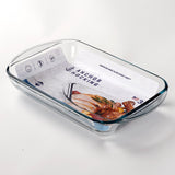 ANCHOR HOCKING Auflaufform ESSENTIALS, 3 L, aus Glas für Ofengerichte, klare und robuste Backform, rechteckiges Design