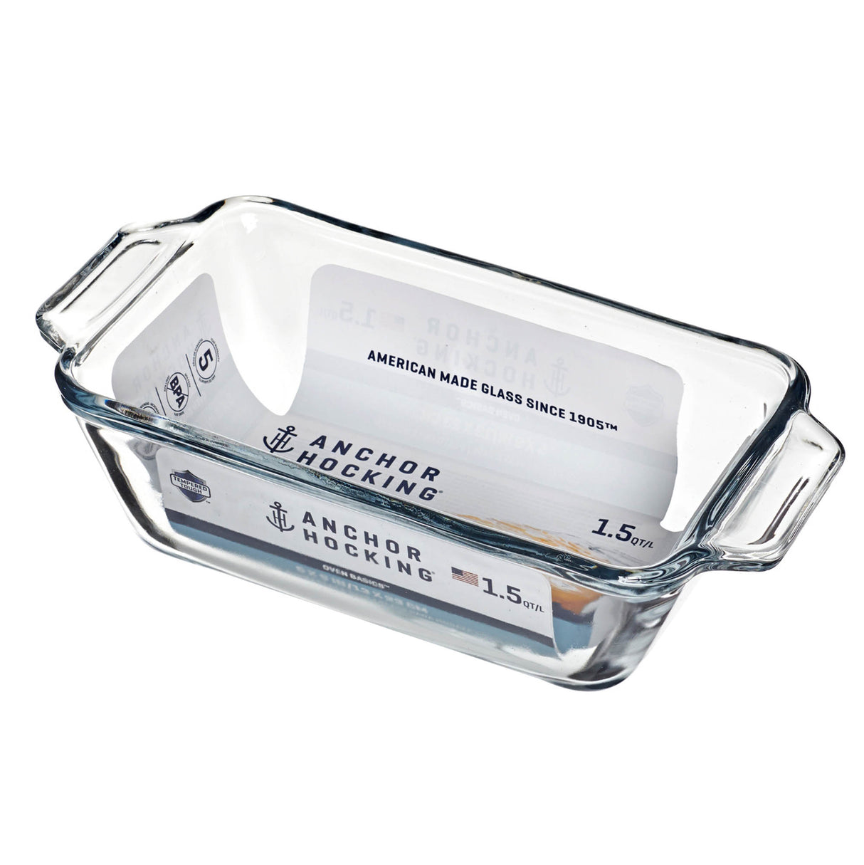 ANCHOR HOCKING Auflaufform aus der BASICS-Serie, ofenfest und robust, ideal zum Backen und Überbacken in der Küche
