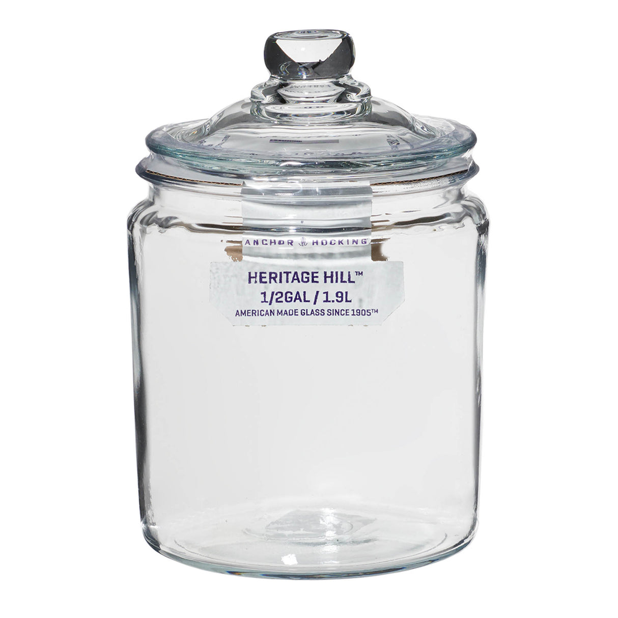 Vorratsglas von ANCHOR HOCKING im Heritage Hill Design, transparent mit Schraubverschluss, ideal für Lebensmittelaufbewahrung
