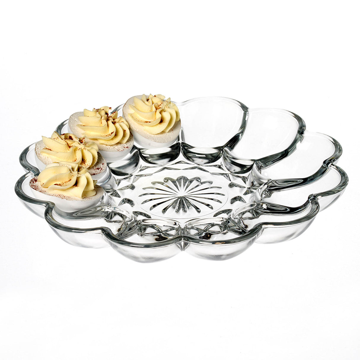 ANCHOR HOCKING Präsentierplatte aus Glas, 25,4 cm Durchmesser, ideal für Speisen und Präsentationen, klare und elegante Oberfläche