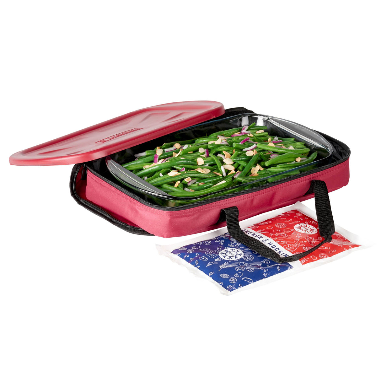 Anchor Hocking Auflaufform Set, 3-Liter, back- und ovengeeignete Auflaufform aus Glas für Aufläufe und Gratins.